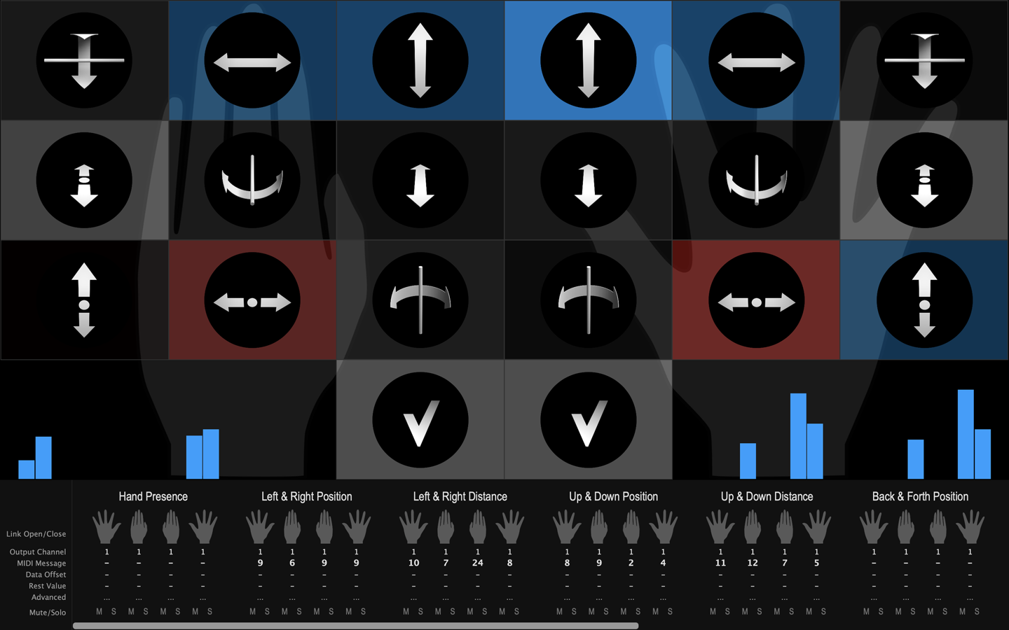 GECO gesture mapping interface