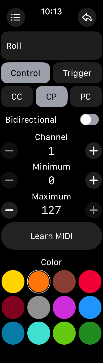 Control CP Configuration