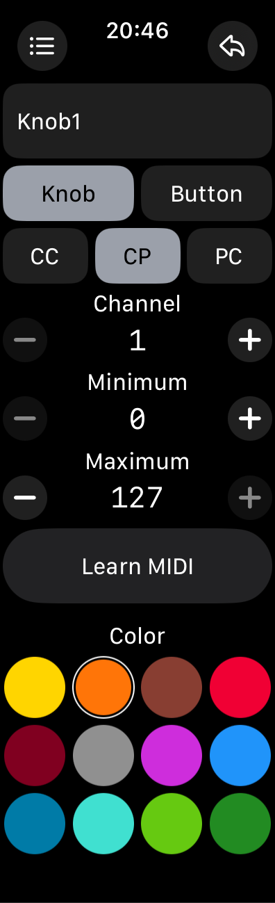 Knob CP Configuration