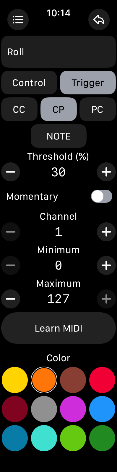 Trigger CP Configuration