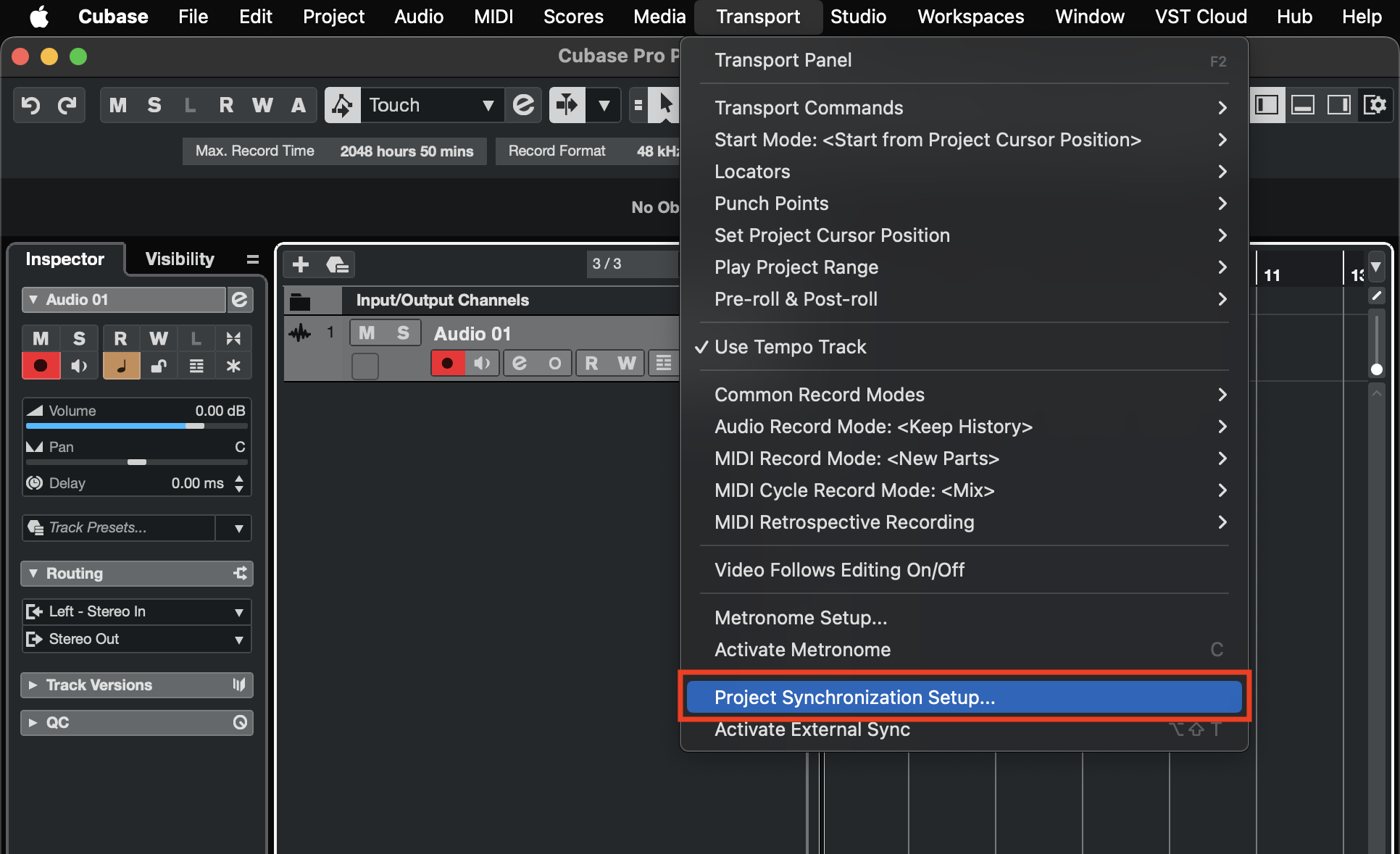 Cubase MMC 1