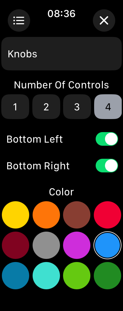 Panel Knobs Layout