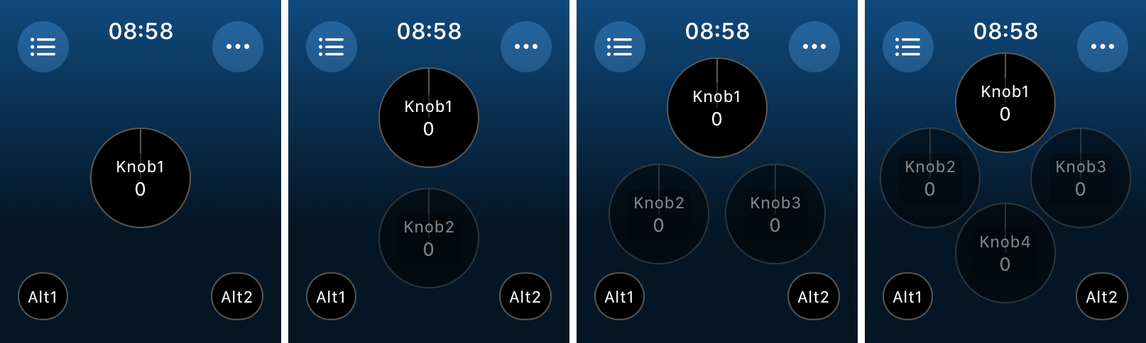 Panel Knobs Number Of Controls