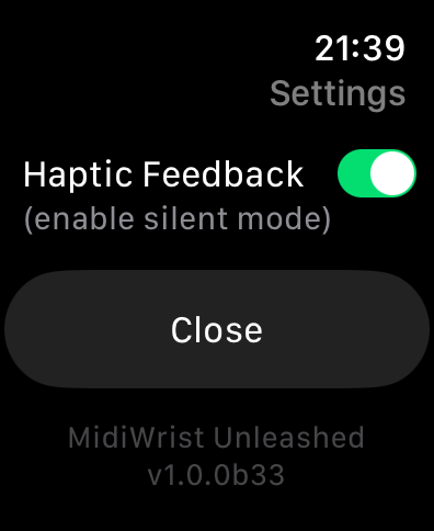 Settings