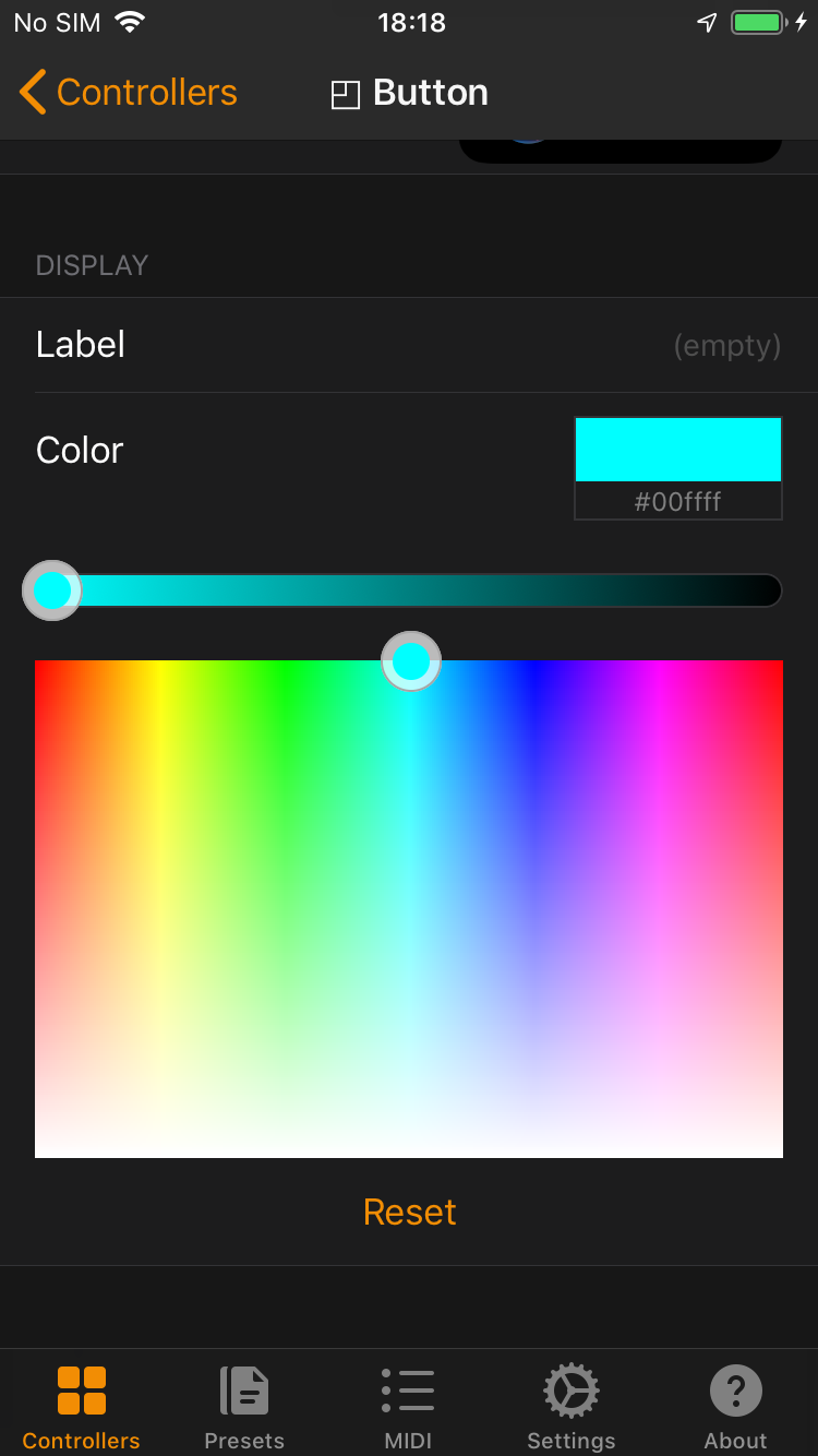 Buttons Config Color